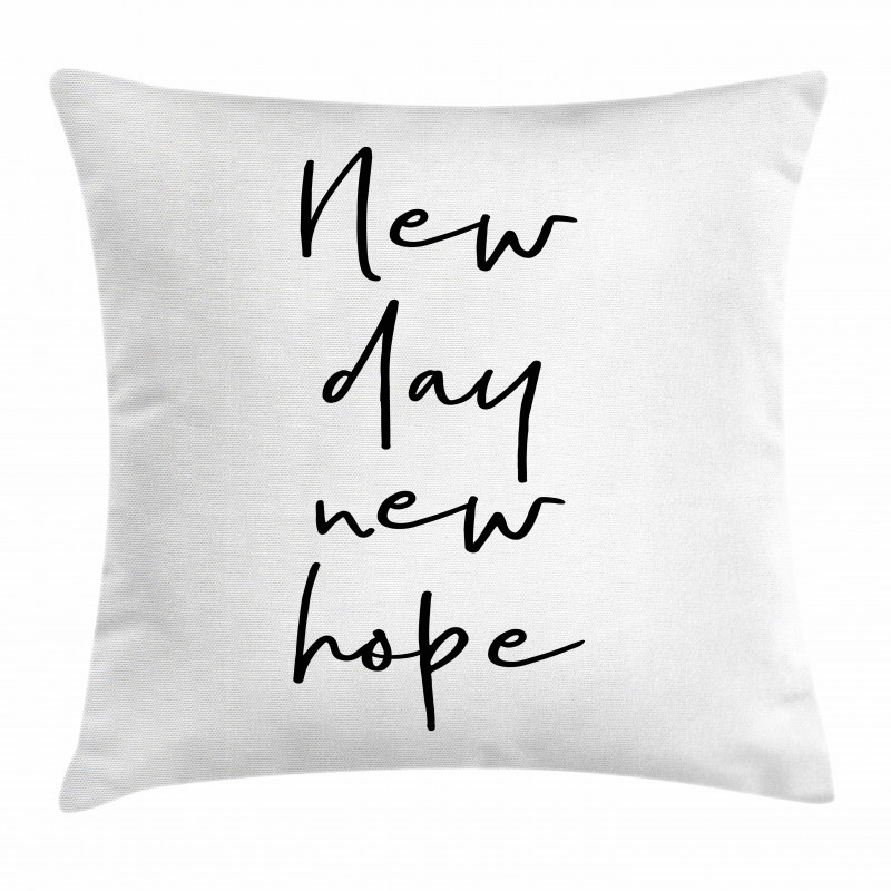 Motivational Calligraphy Pillow Cover