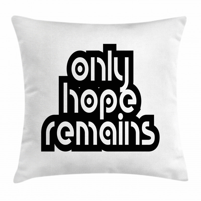 Motivational Retro Typography Pillow Cover
