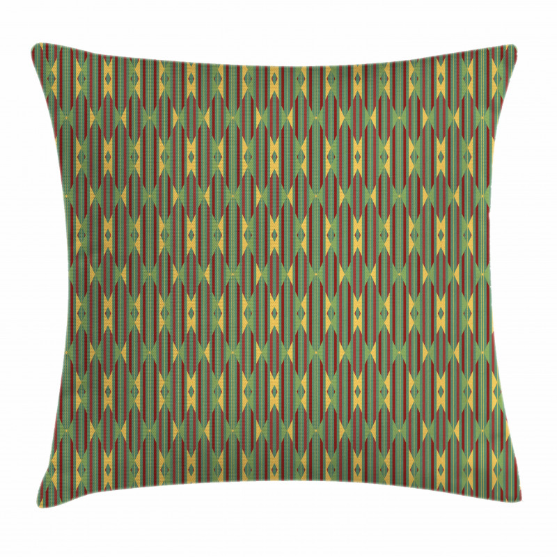 Retro Striped Pillow Cover