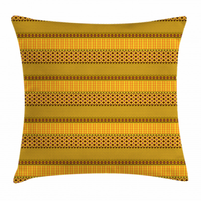 Folk Zigzag Tile Pillow Cover