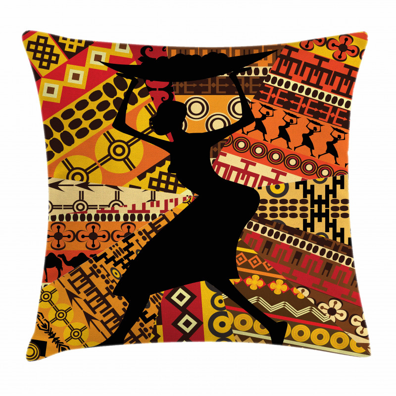 Folk Patterns Pillow Cover