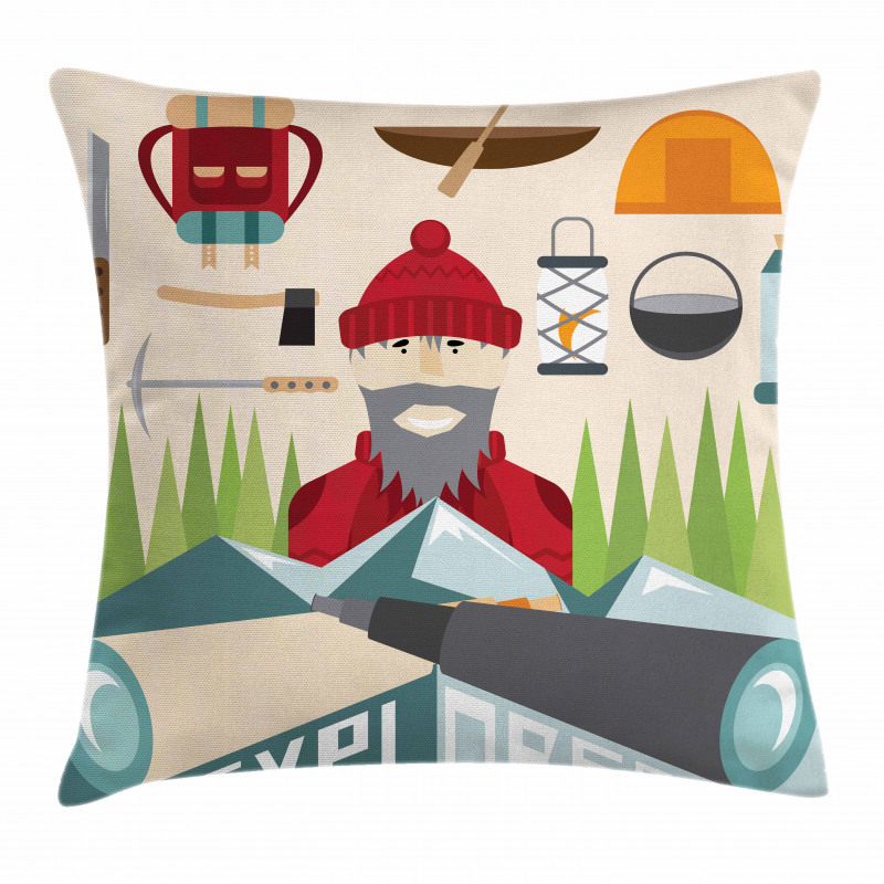 Hiking and Climbing Pillow Cover