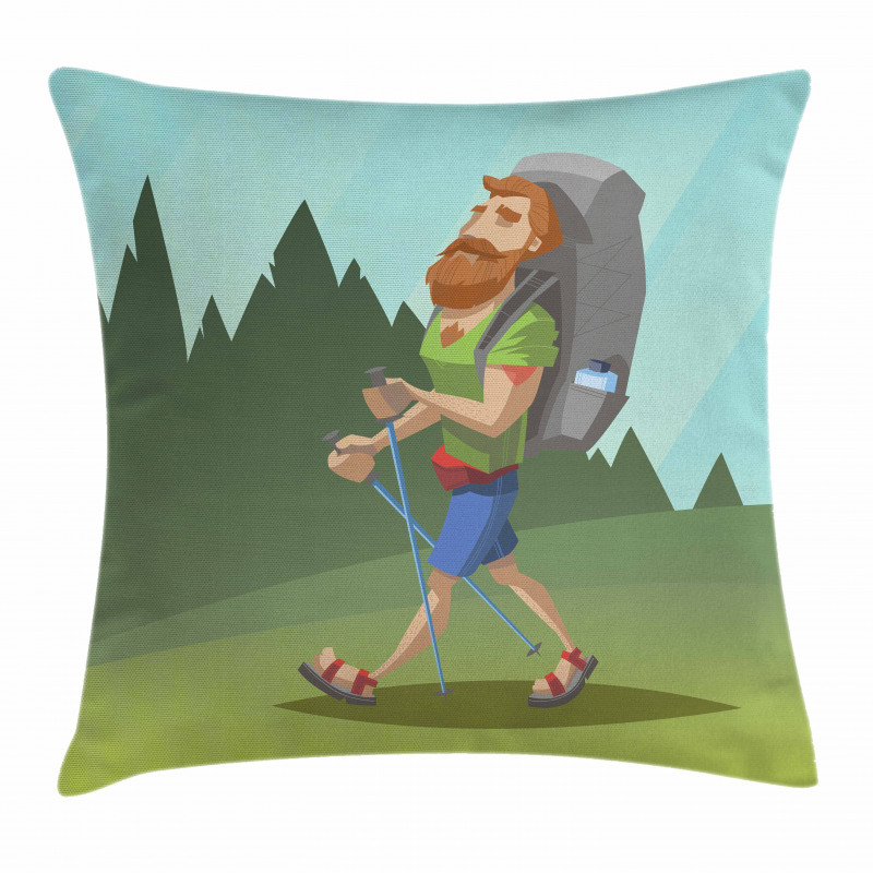 Outdoor Activity Hike Pillow Cover