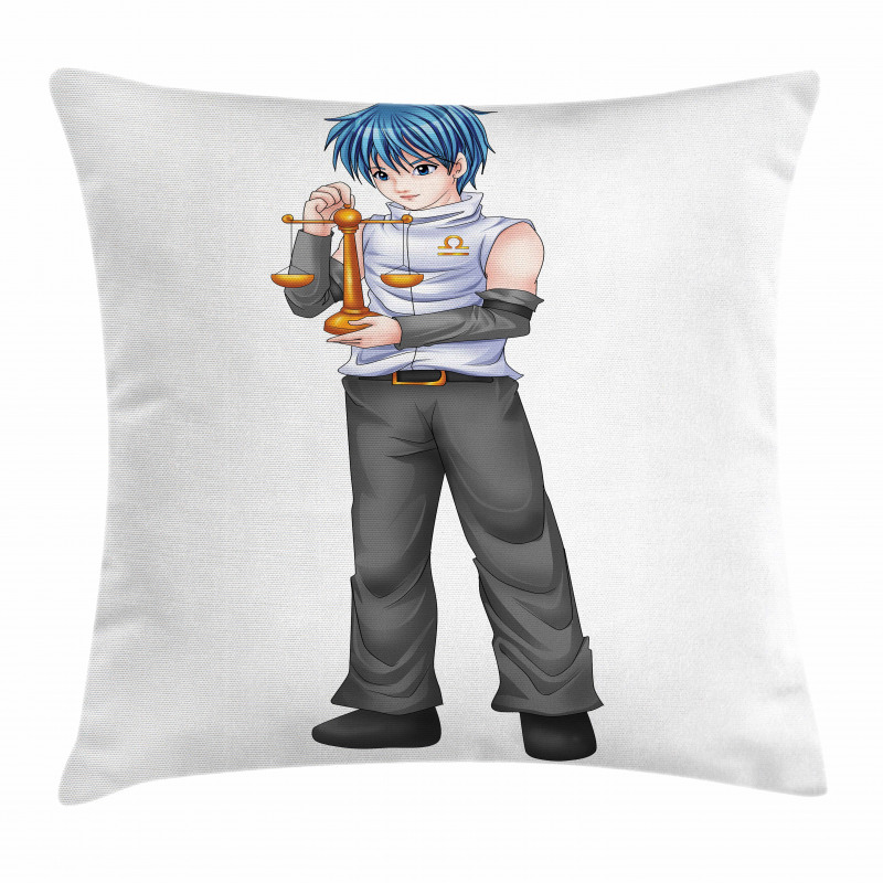 Zodiac Libra Boy Pillow Cover