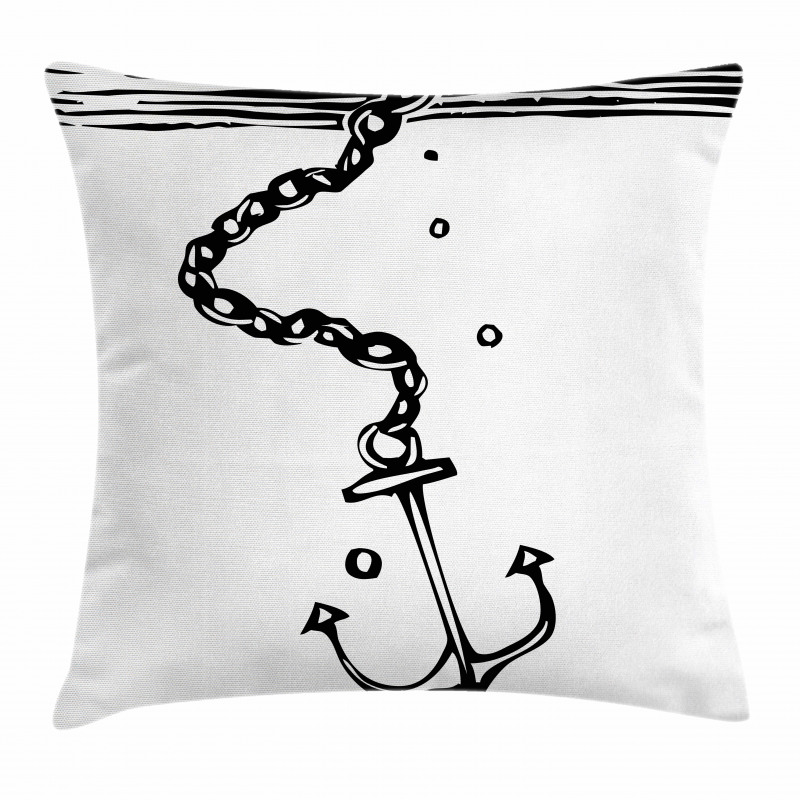 Nautical Chains Image Pillow Cover