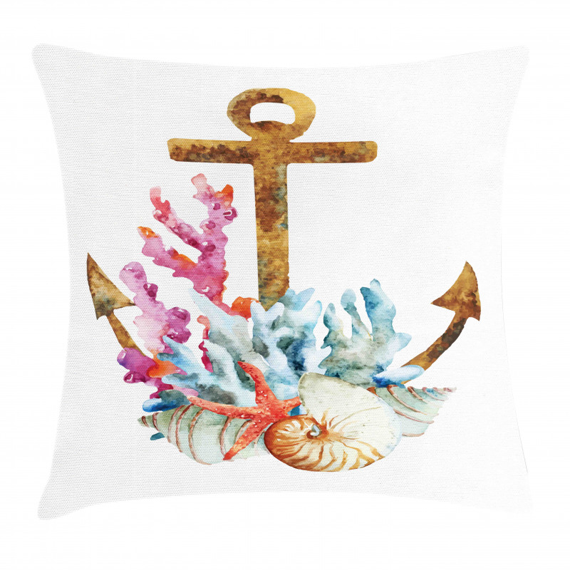 Watercolor Starfish Pillow Cover