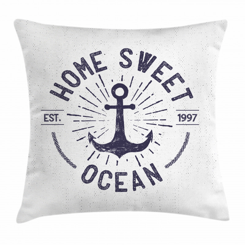 Home Ocean Words Pillow Cover