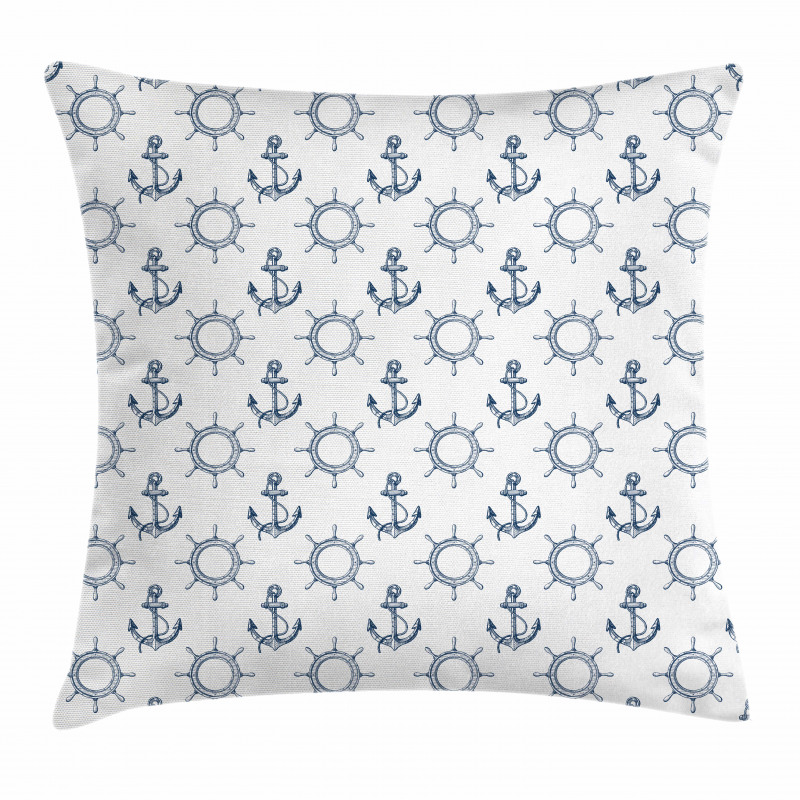 Retro Maritime Design Pillow Cover
