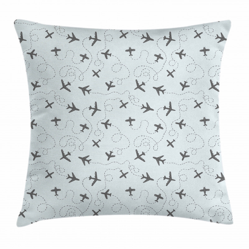 Planes with Swirls Pillow Cover