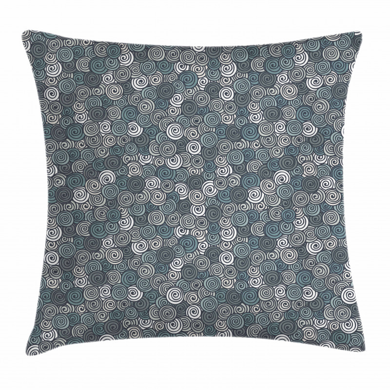 Sketch Style Spirals Pillow Cover