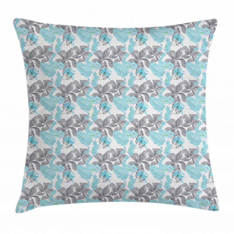 Flowers and Foliage Pillow Cover