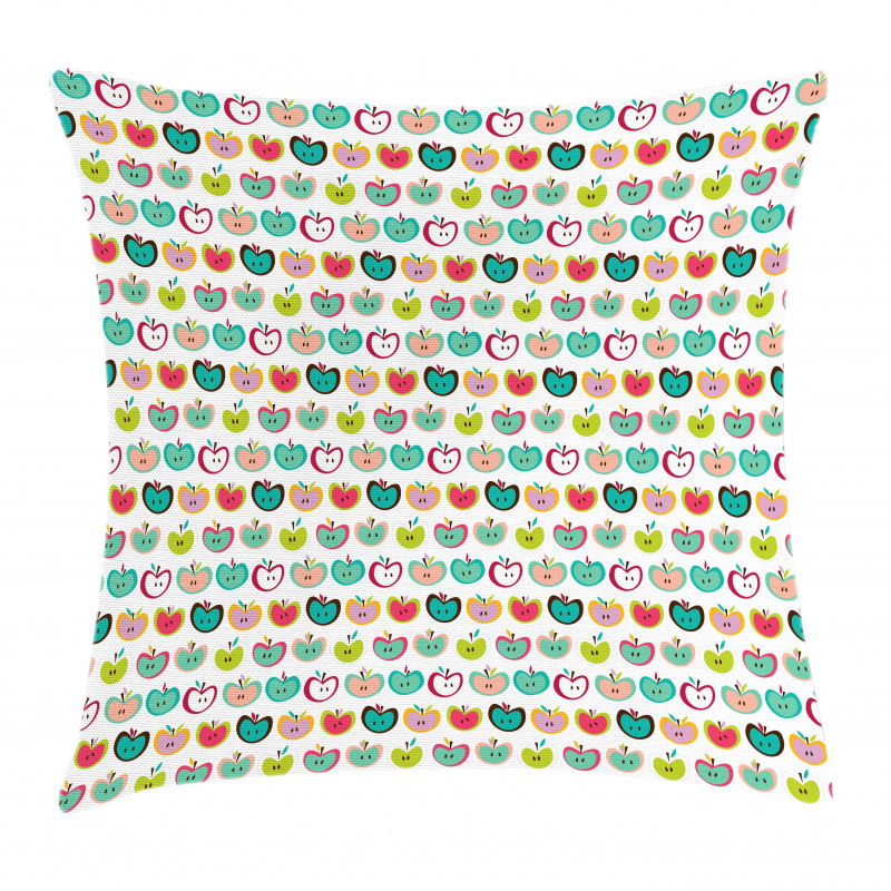 Retro Fruit Kids Pattern Pillow Cover