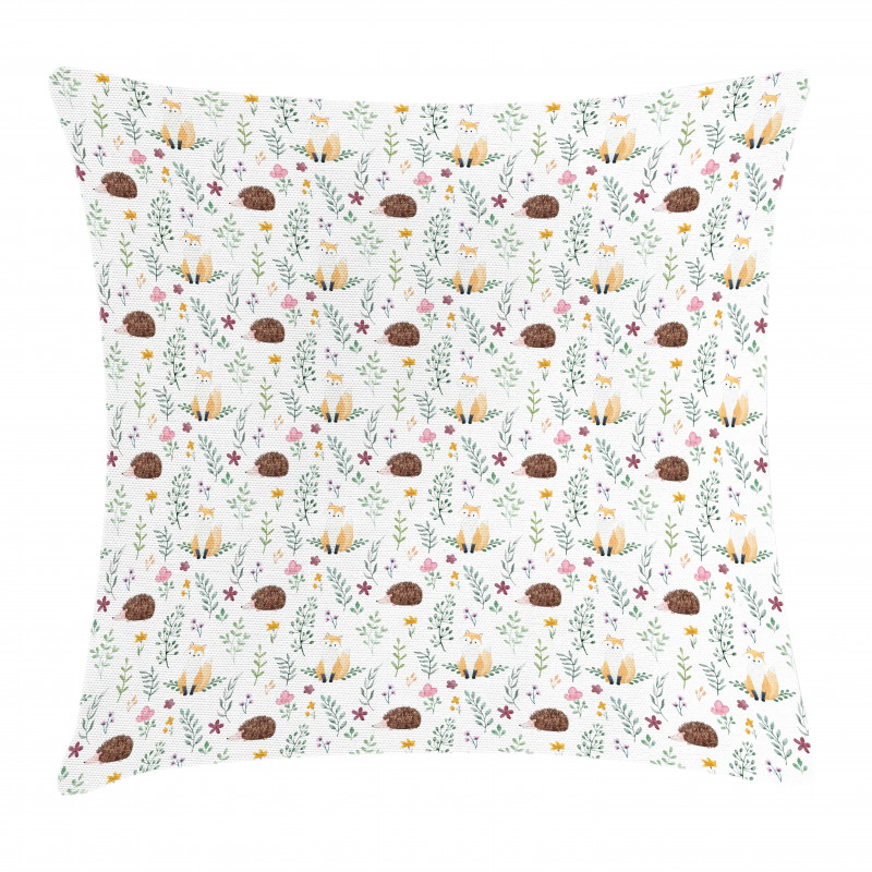 Rural Wildlife Composition Pillow Cover