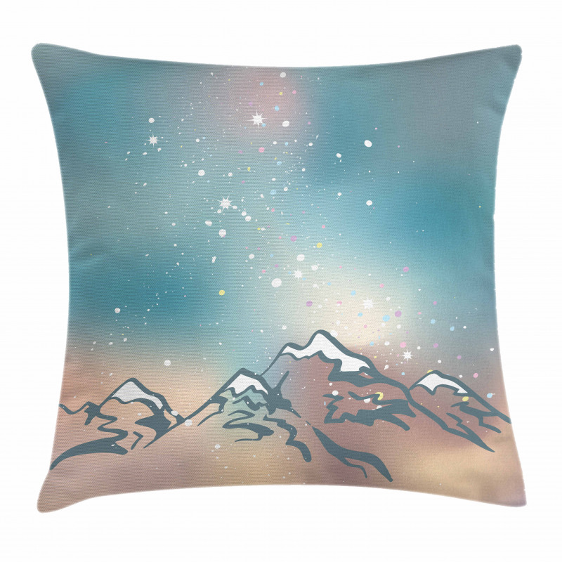 Milky Way and Himalayas Pillow Cover