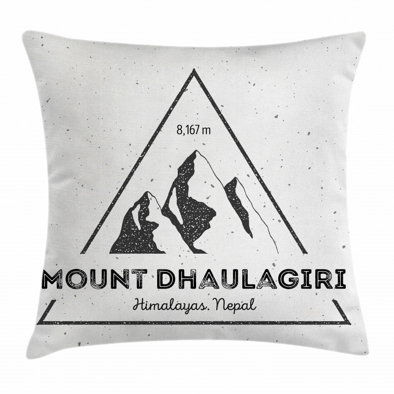Dhaulagiri in Himalayas Pillow Cover