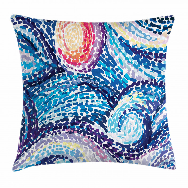 Doodle Wavy Lines Pillow Cover