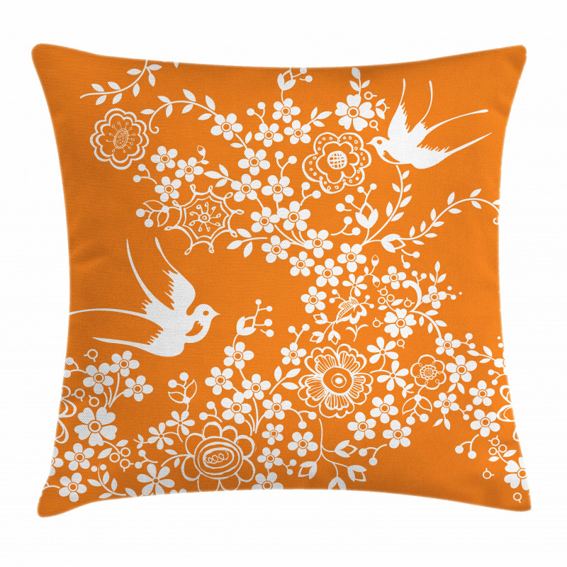 Flora Fauna Pillow Cover