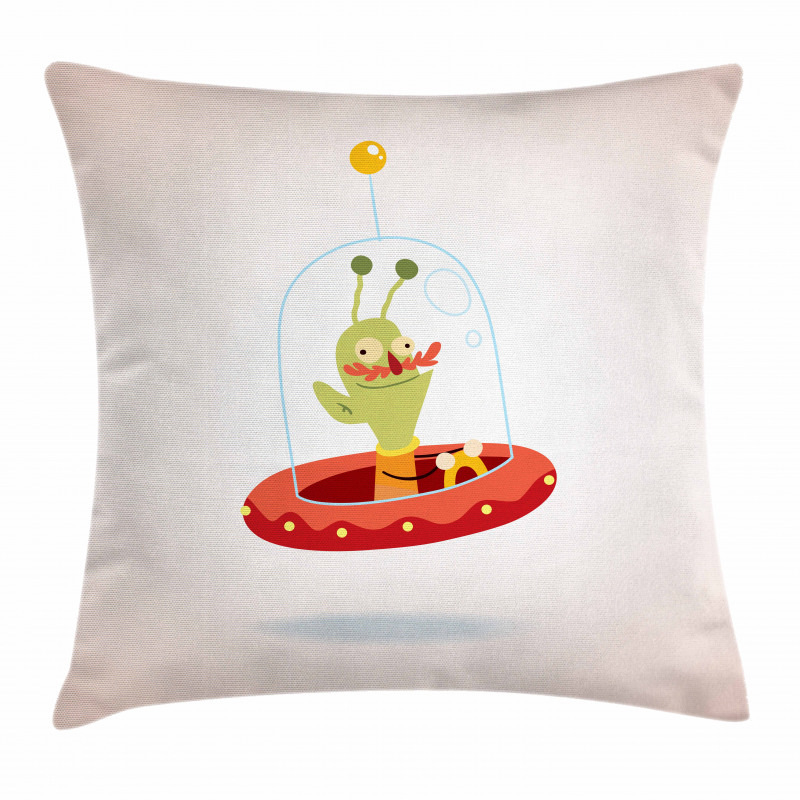 Alien Character Pillow Cover