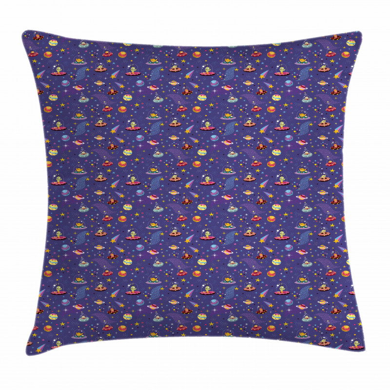 Space Characters Galaxy Pillow Cover