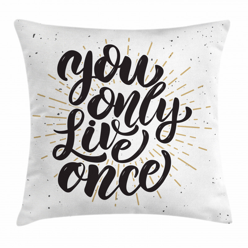 Hand Drawn Popular Words Pillow Cover