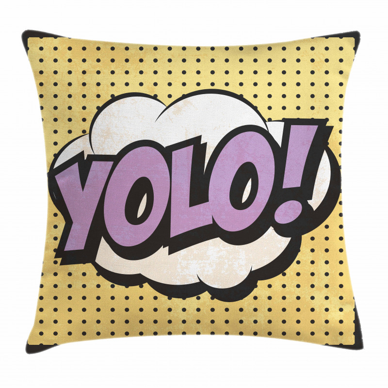 Grunge Comic Book Design Pillow Cover