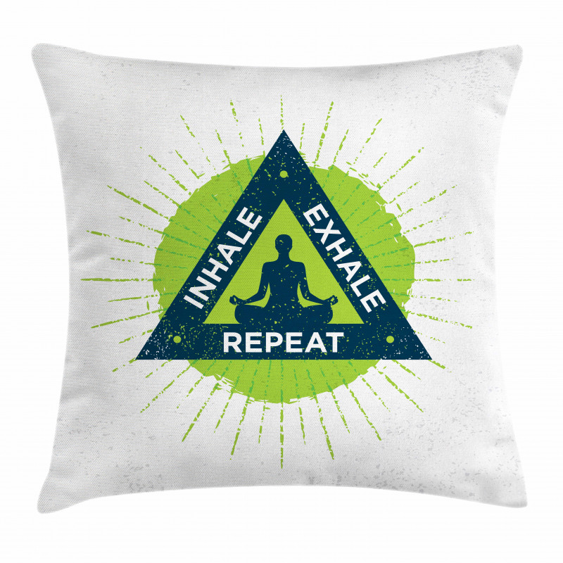 Meditating Lady Pillow Cover