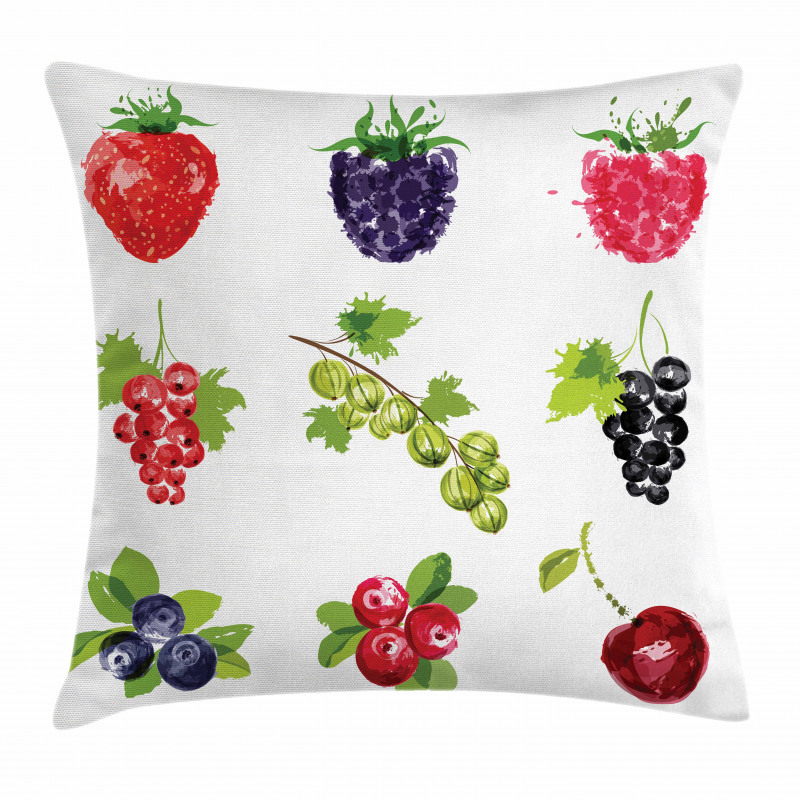 Composition of Berries Pillow Cover