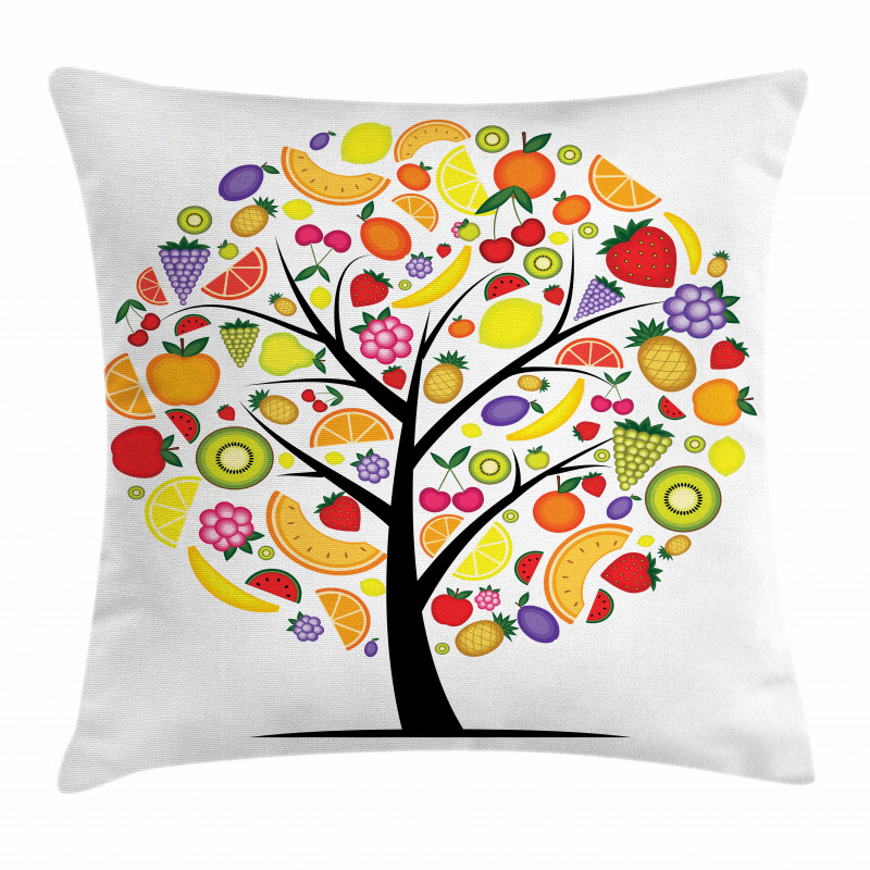 Vegetarian Tree Avocado Pillow Cover
