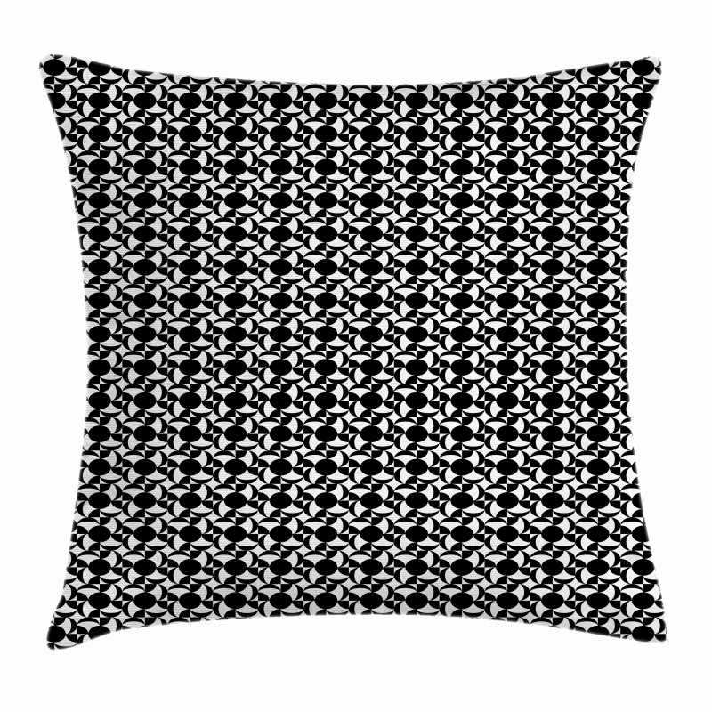 Black and White Tile Pillow Cover