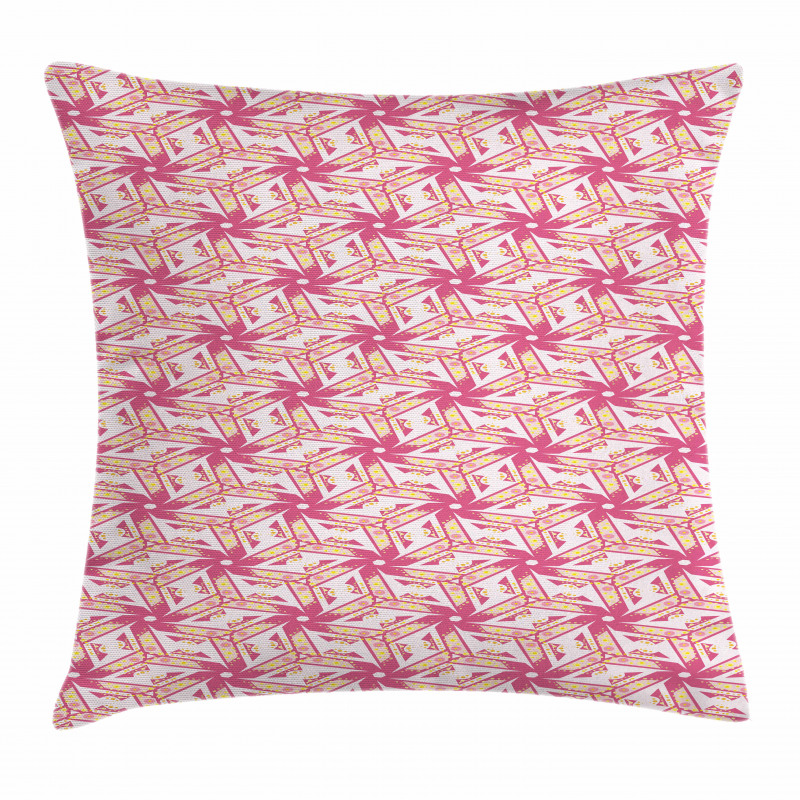 Floral Grunge Retro Pillow Cover