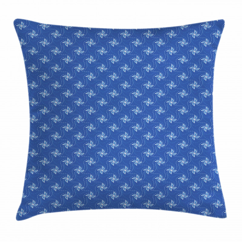 Blue Energy Pattern Pillow Cover