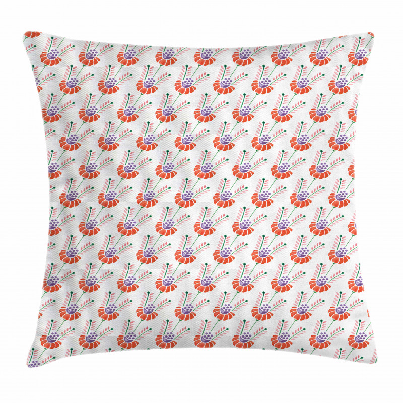 Spring Revival Plants Pillow Cover