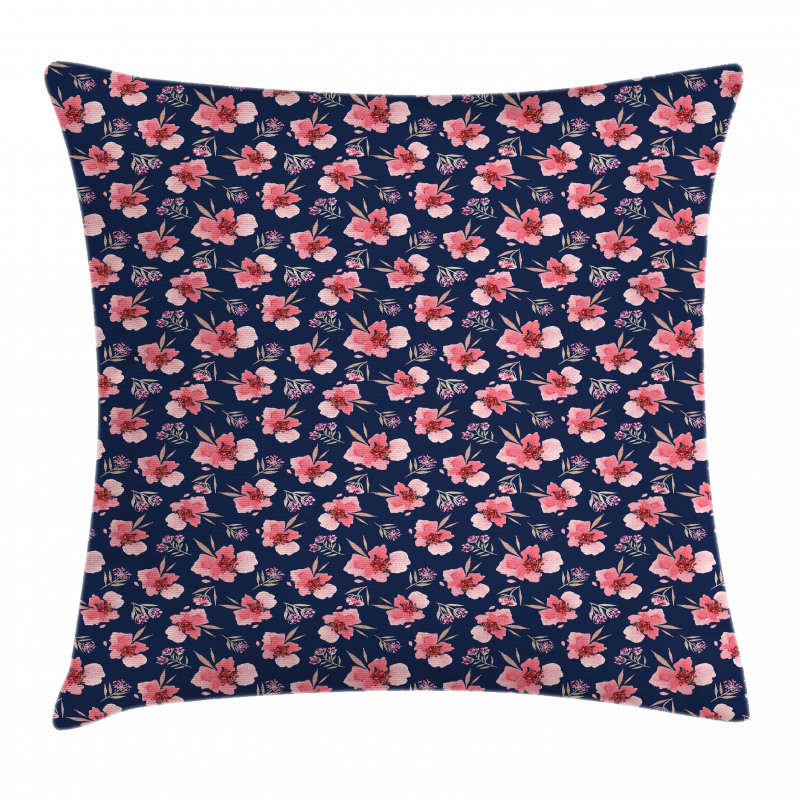 Vibrant Tropical Blooms Pillow Cover