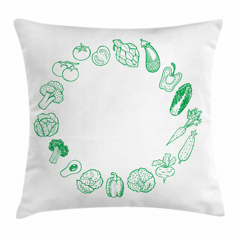 Eat More Organic Pillow Cover