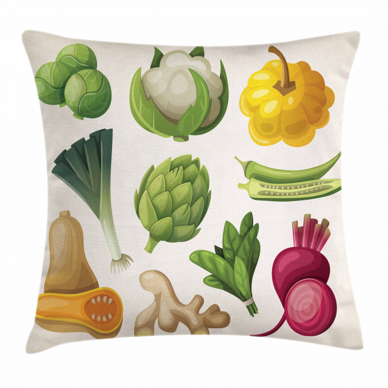 Exotic Fresh Food Pillow Cover