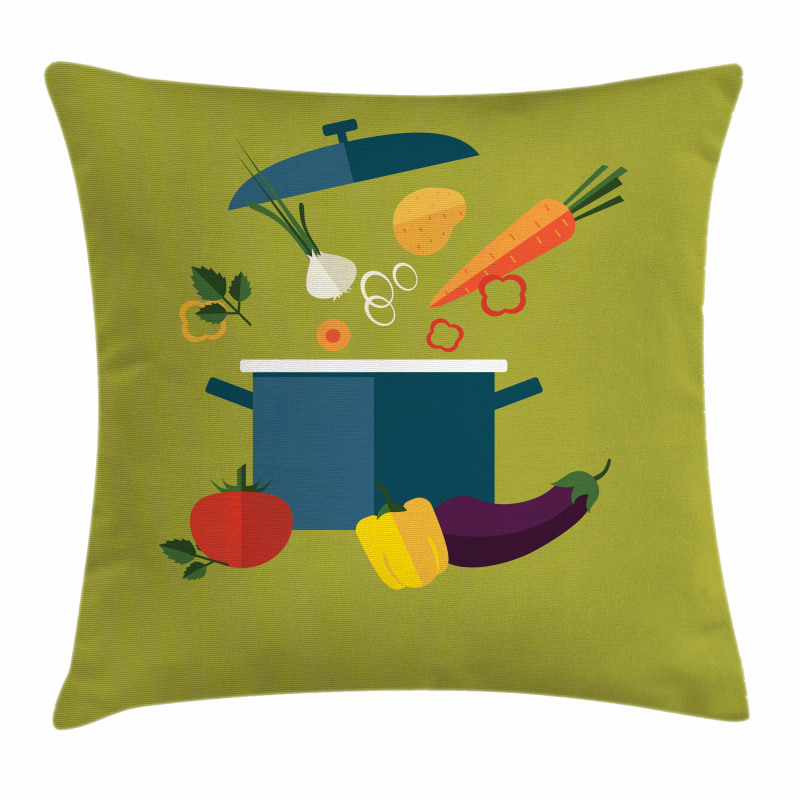 Vegetarian Soup Pillow Cover