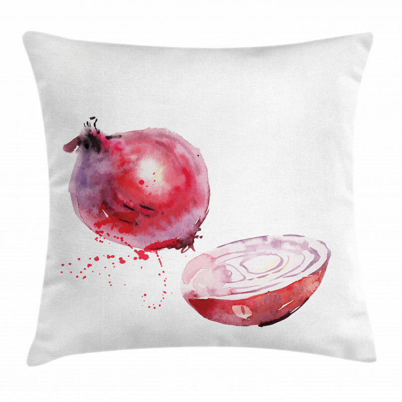Onion Watercolors Pillow Cover