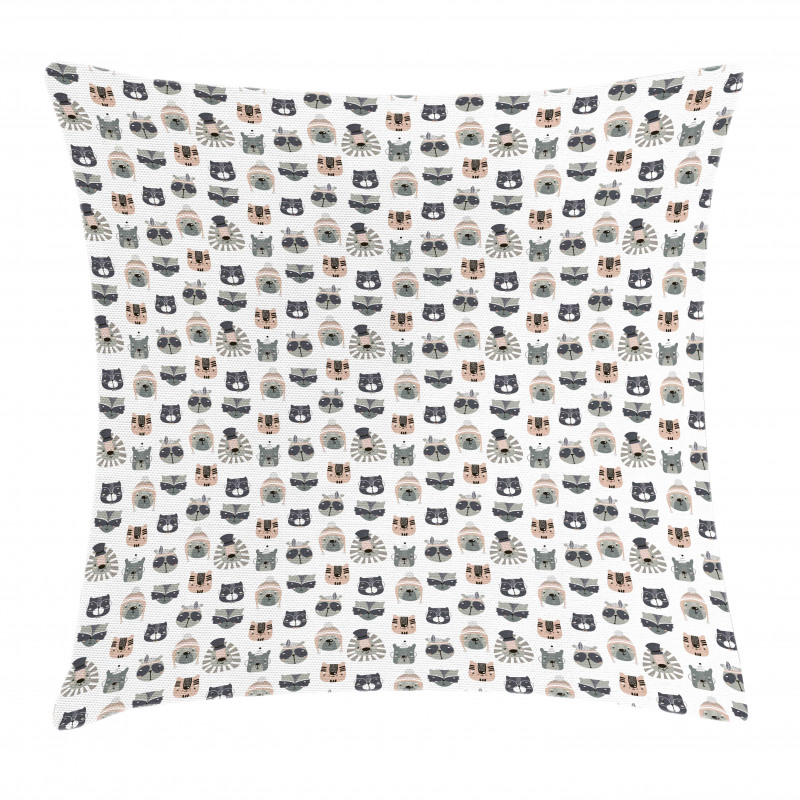Animals in Costume Pillow Cover