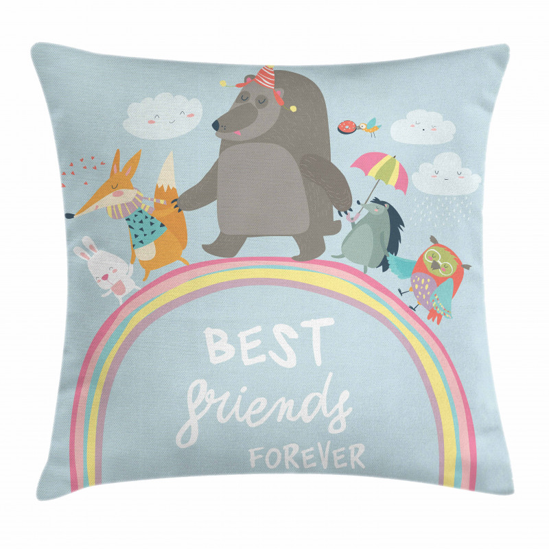 Best Animal Friends Pillow Cover