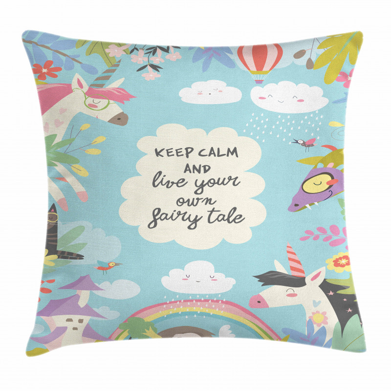 Keep Calm Fairytale Pillow Cover