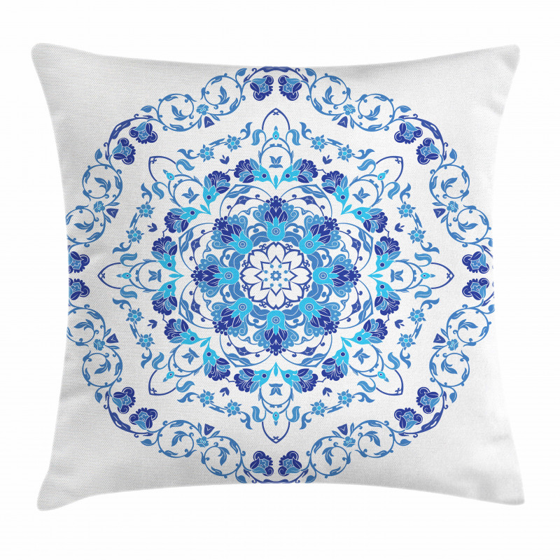 Rich Floral Ornamental Pillow Cover