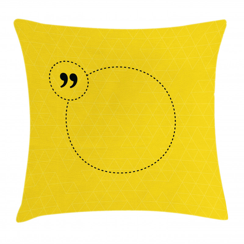 Wise Words Circle Pillow Cover
