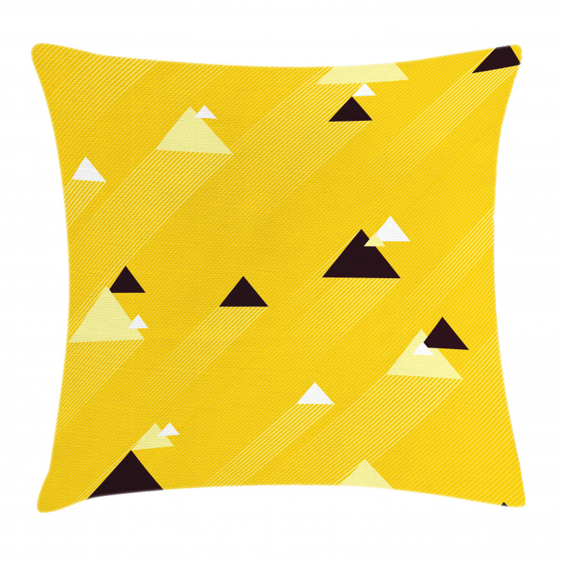 Triangles Retro Pillow Cover