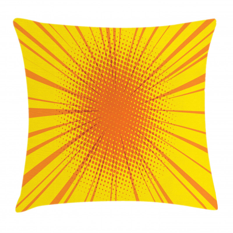 Retro Sun Burst Pillow Cover