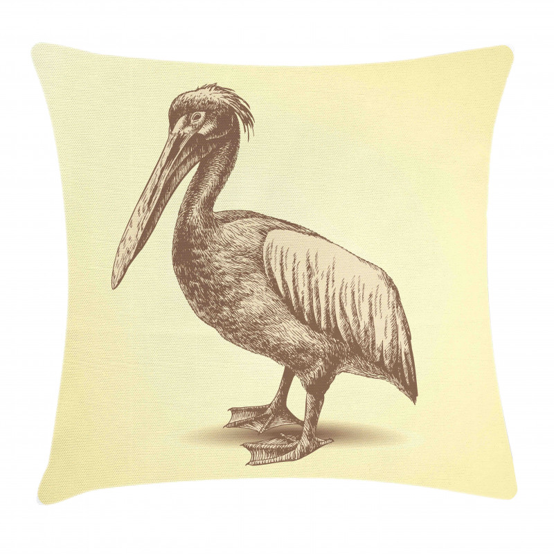 Sketchy Pelican Pillow Cover