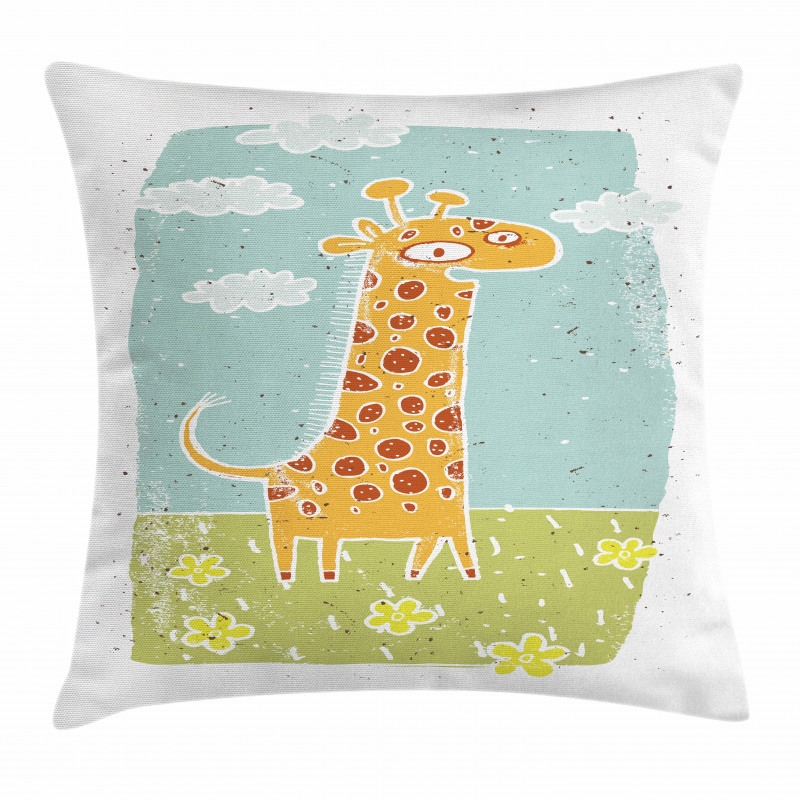 Childish Kids Animal Pillow Cover