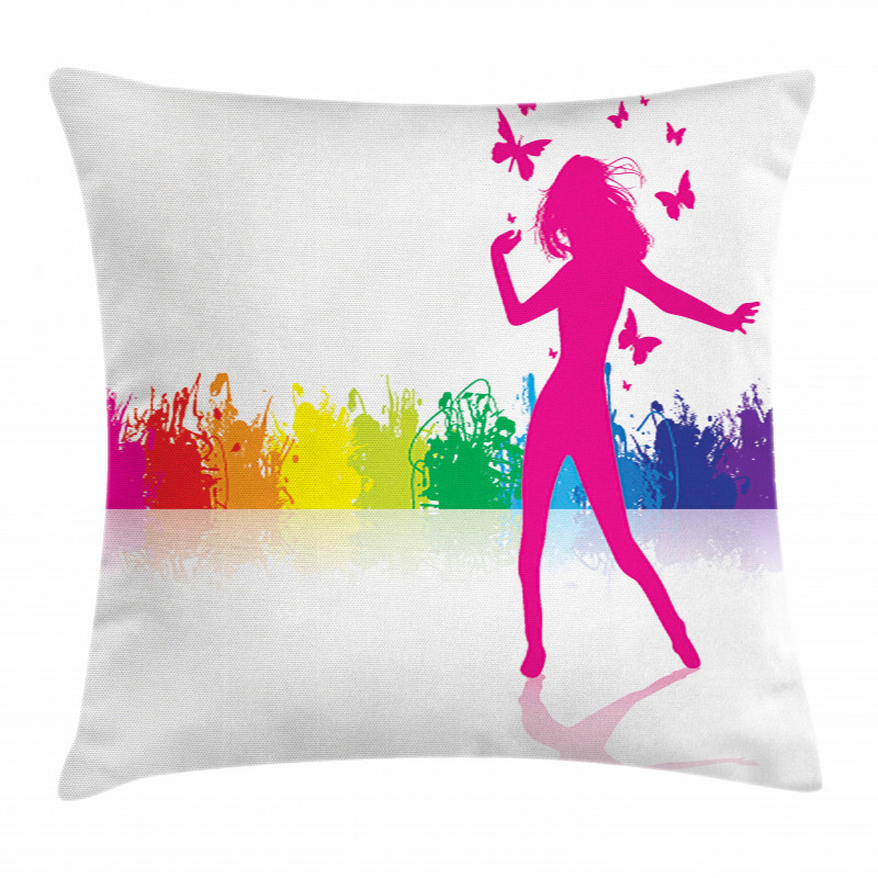 Dancing Girlt Party Pillow Cover