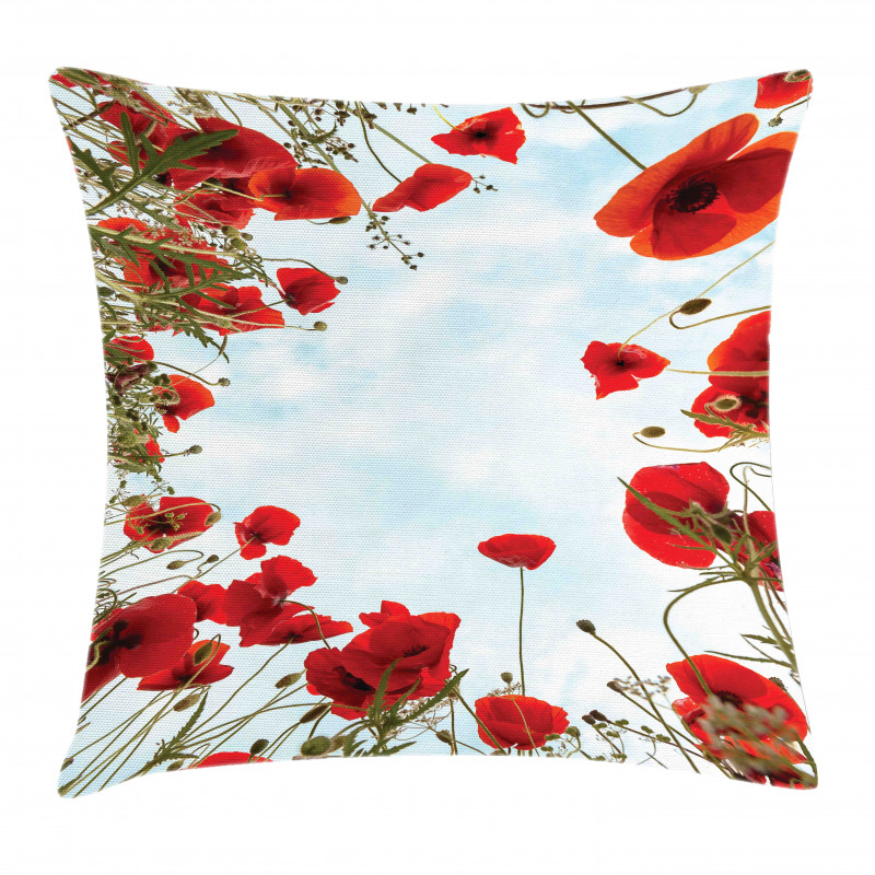 Meadow Flowers Cottage Pillow Cover