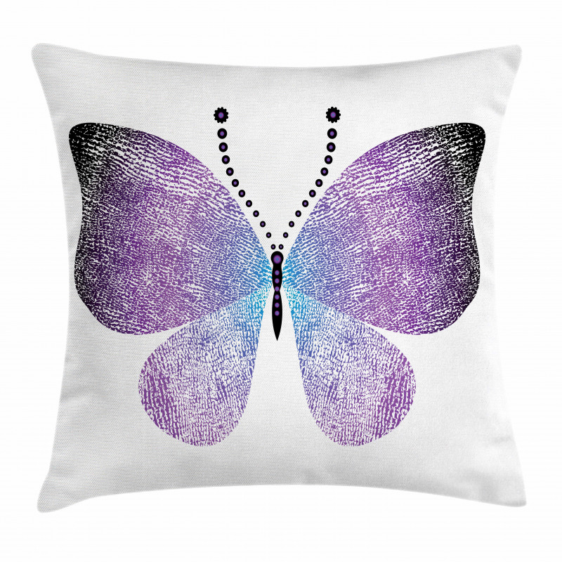 Pointillist Butterfly Pillow Cover