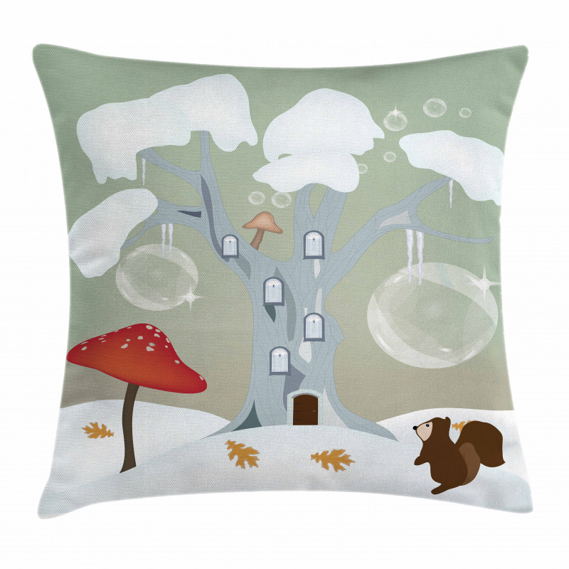 Amanita Muscaria Mushroom Pillow Cover